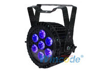 High Power LED Par Light Quad Color 4 In1 RGBWA 7 X 10w Sound Active For Hotel
