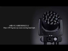 19pcs 15W LED 세탁 이동 머리 쇼 이벤트 임대