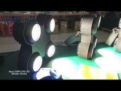 4개의 눈 COB LED 블라인드 스트로브 플래시 라이트
