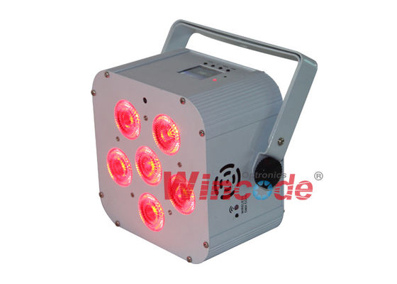 좋은 가격 WiFREE Par 6 배터리 전동 무대 조명 6 × 18W RGBWA + UV 다채로운 LCD 디스플레이 온라인으로