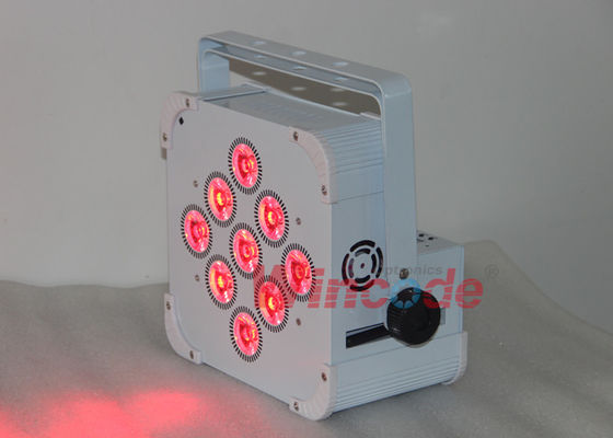 좋은 가격 DMX 512 배터리 가동 스테이지 라이트 9 × 18W LED 빔 이동 바와 자동 추격 효과 온라인으로