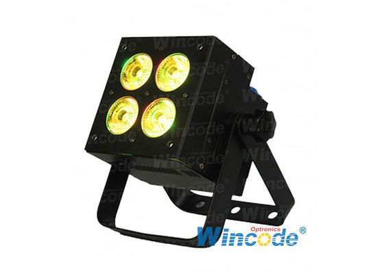 좋은 가격 4 × 10W RGBL 4 in 1 LED PAR 라이트, LED 평면 PAR 라이트, 웨딩 DJ 이벤트용 LED 업라이트 온라인으로