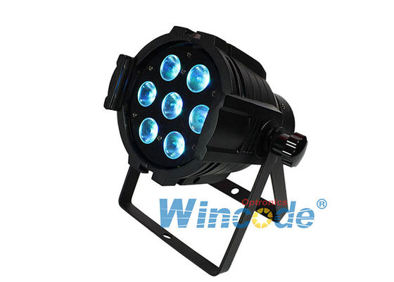 좋은 가격 RGBWA + UV 6 In 1 Par 캔 스테이지 라이트, 색을 바꾸는 LED 라이트 7×12W 온라인으로