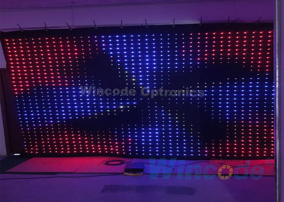 좋은 가격 P10 플렉서블 LED 커튼 플래시 효과 4m X 6m 방화재로 온라인으로