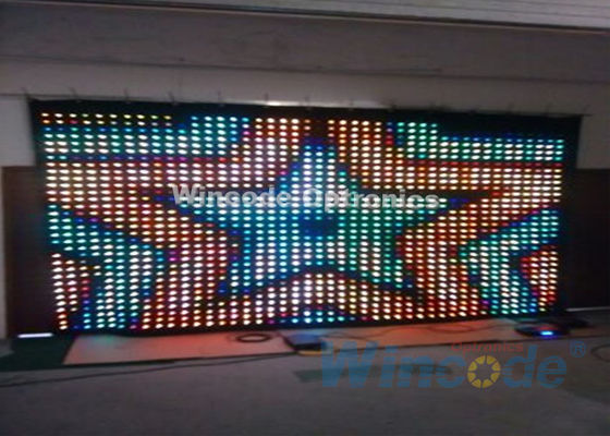 좋은 가격 RGB Tri Color P5 LED 커튼 벽 7 Chs, 댄스 홀용 광섬유 커튼 온라인으로
