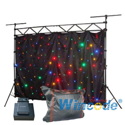 좋은 가격 DIY 유연 LED 커튼 디밍 효과 6 채널 소리 활성 2m X 3m 온라인으로