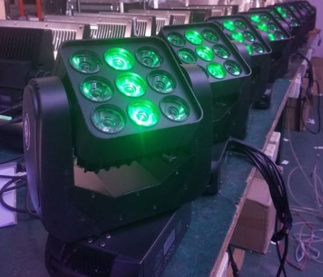 좋은 가격 9*12W LED 미니 컬러 세탁 이동 머리 픽셀 지도 제어 스테이지 조명 온라인으로