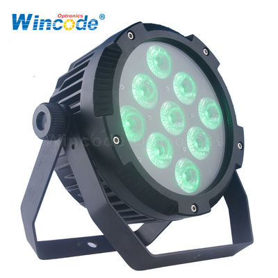 좋은 가격 9*18W 6 in 1 컬러 배터리 가동 이벤트 / 웨딩 LED 업라이트 온라인으로
