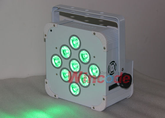 좋은 가격 스테이지용 휴대용 스포트라이트 9×15W 5 / 9 채널, 배터리 전동 LED PAR 캔 RGBWA 온라인으로