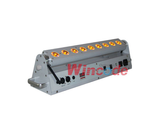 좋은 가격 6인1 배터리 가동 스테이지 라이트 9x18W 무선 배터리와 LED 벽 세척기 온라인으로