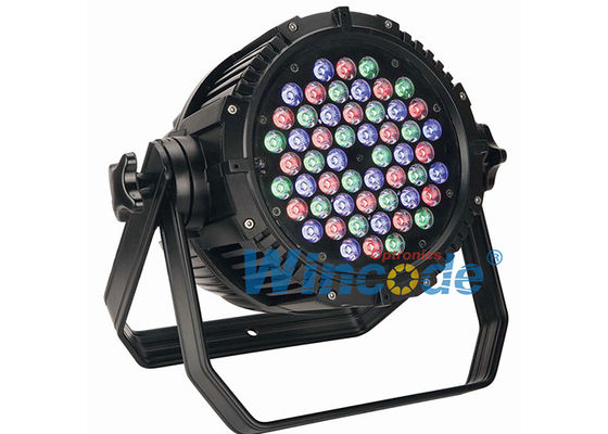 좋은 가격 독립 제어 LED PAR 54 × 3W RGBW 방수, 전문 스테이지 라이트 8 채널 온라인으로
